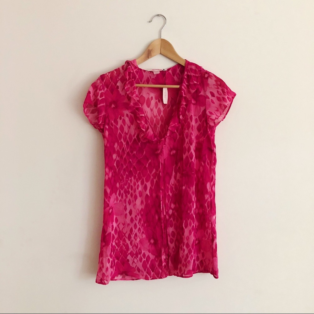 VICTORIA’S SECRET 🌸 Sheer Floral + Snakeskin Wrap